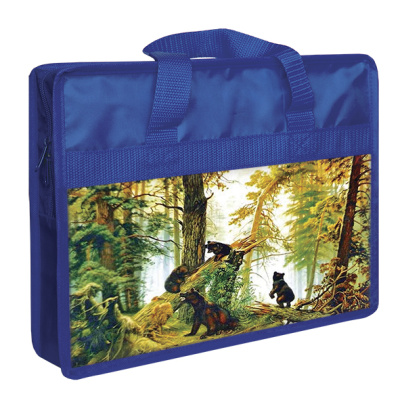 Подарок в синей сумке-папке "Медведи" (1000 гр.)